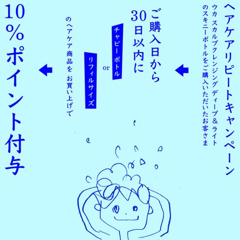 6月28日(月)より、ukainnさま限定のヘアケアリピートキャンペーンを開催。