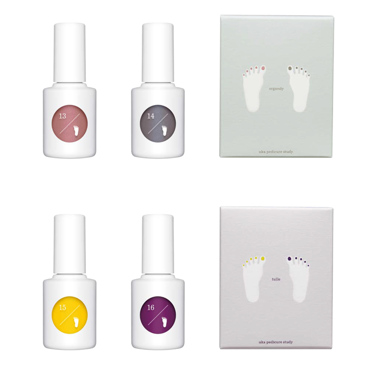 素肌に纏うランジェリーのように、素足にもネイルを。uka ペディキュアスタディが6月10日（金）に限定発売。