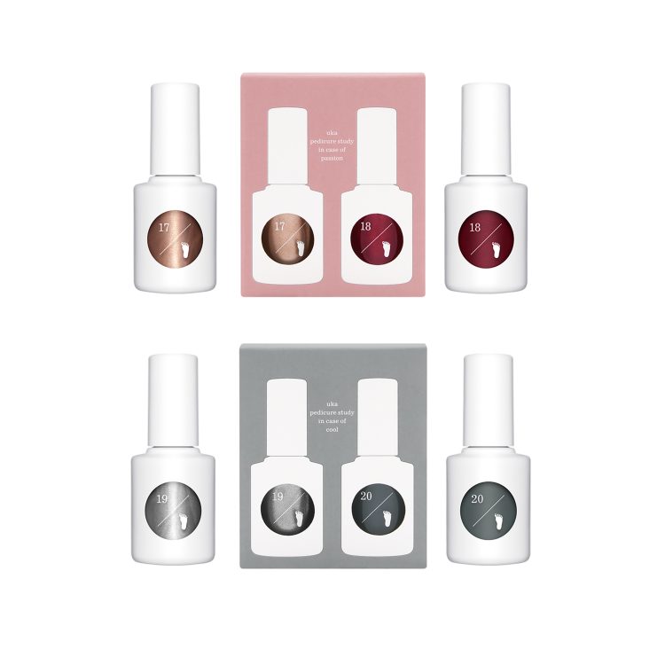 素肌に纏うランジェリーのように、素足にもネイルを。6月3日(土)にuka pedicure study in case of passion / in case of coolが発売